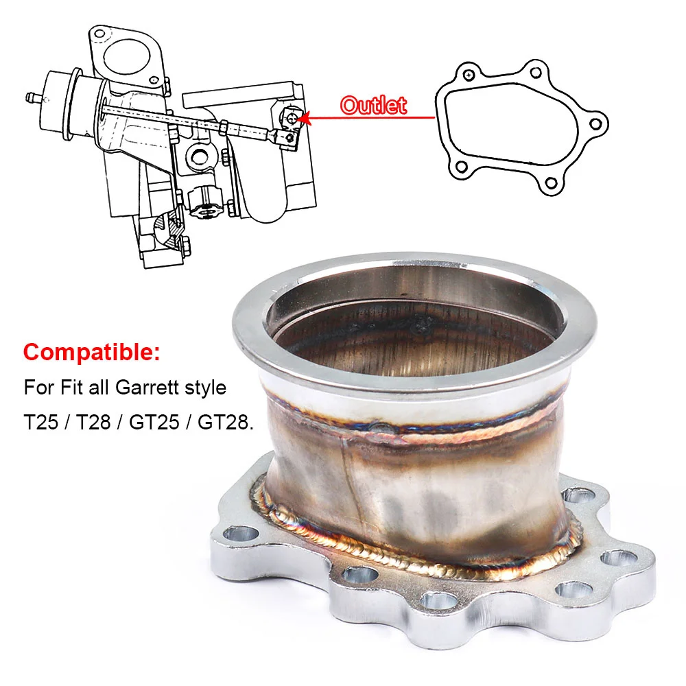 For T25 T28 GT25 GT28 8 BOLT to 3