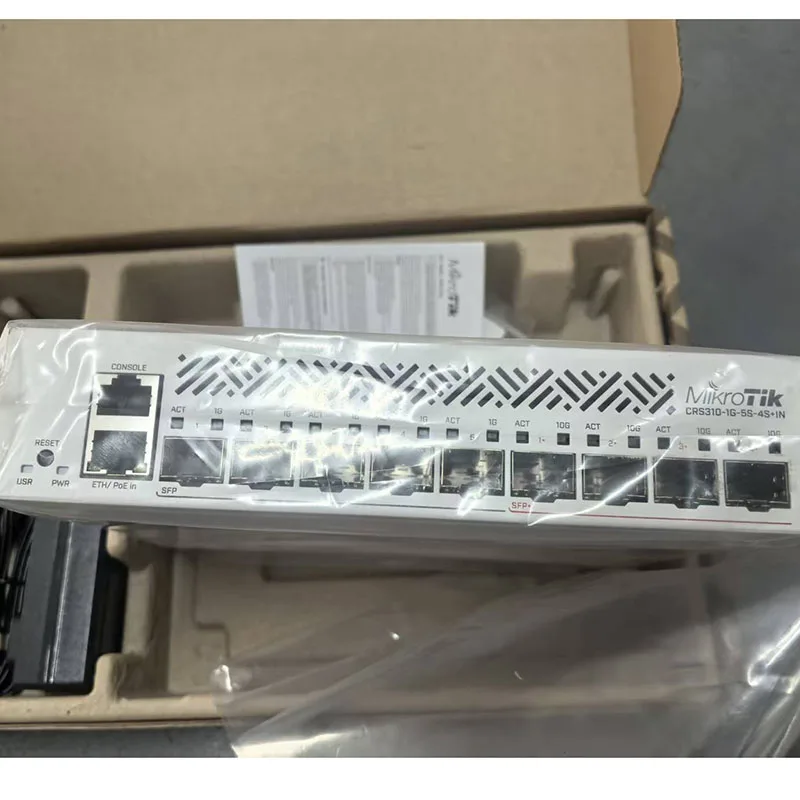 MikroTik CRS310-1G-5S-4S+IN طبقة ذكية 3 إدارة الشبكات 10-Port Cloud Routing Switch 10G #5