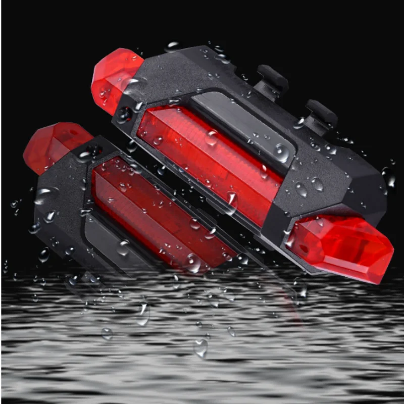 ISURE MARINE دراجة LED المصابيح الخلفية ليلة تشغيل أضواء السلامة تحذير المصابيح الخلفية المحمولة USB شحن