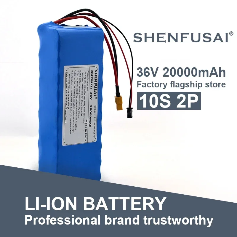 

High power 10S2P 18680 20000mAh 36V lithium-ion battery pack for scooter batteries