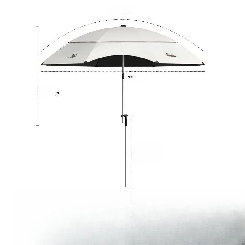 Seiko's new 2.4-meter fishing parasol, cane, double-curved robotic arm, multi-directional adjustment, rainproof fishing umbrella