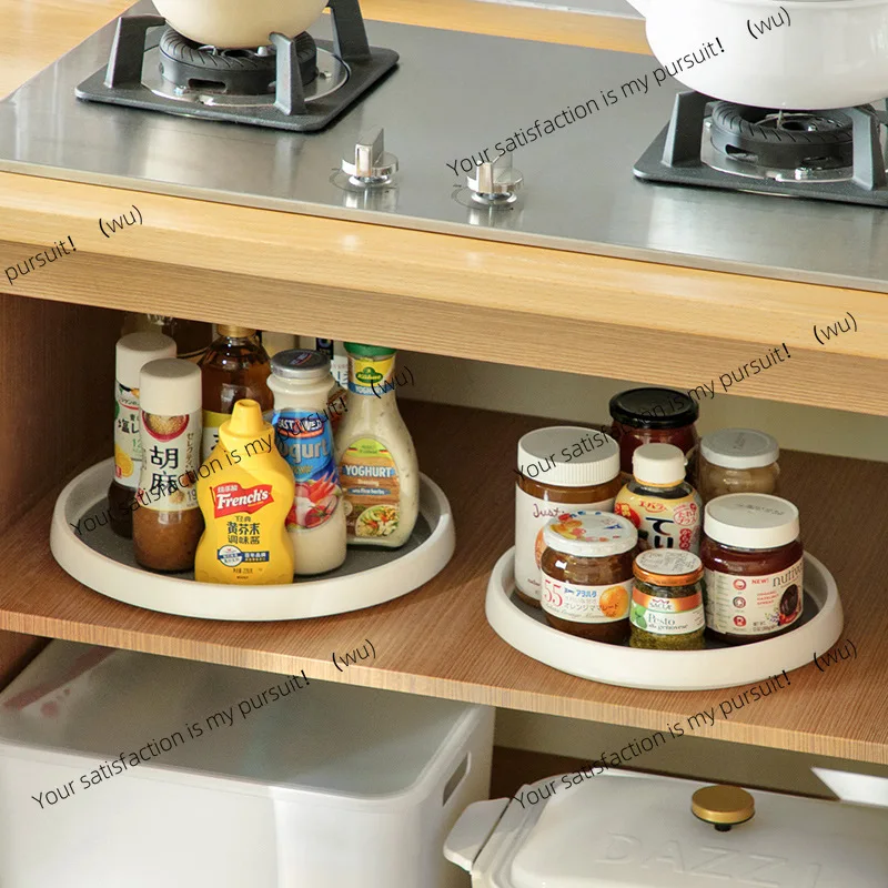 Kitchen Rotating  Shelf Desktop  Rack Multifunctional Seasoning Storage Rack Seasoning Bottle Storage Rack