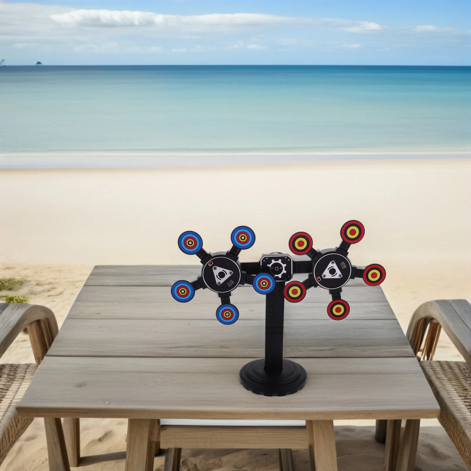 Alvo de pontuação eletrônica, reinicialização automática, jogo de tiro rotativo para crianças, interior, exterior, aniversário, presente de natal