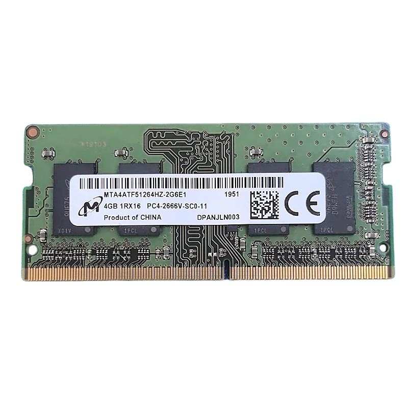 

Микронная оперативная память DDR4 4 ГБ 2666 МГц память для ноутбука ddr4 4 ГБ 1RX16 PC4-2666V-SCO-11 SODIMM ноутбук 1,2 В memoria