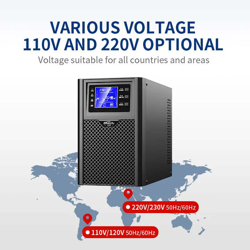 

2000VA 1800W Input 220V And Output 220v UPS Pure Sine Wave Online UPS Power Supply UPS 2kva