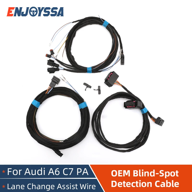 

OEM For Audi A6 C7 PA Side Assist Lane Change Blind Spot Wire Cable Harness Install Update Kit Wire Cable Accessories