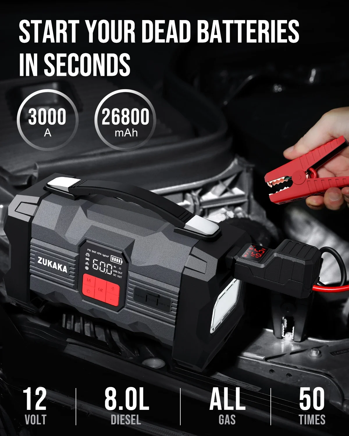 car jump starter package air pump flashlight 20000mah 12v portable car jump starter slim best-selling car jump starter suppliers