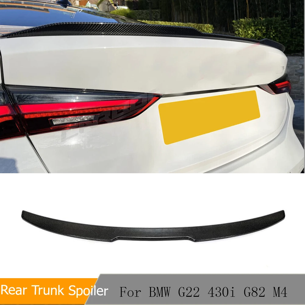 

Carbon Fiber Rear Trunk Wing Lip Spoiler For BMW 4 Series G22 430i G82 M4 2021 2 Door Coupe Rear Spoiler Wing Body Kits
