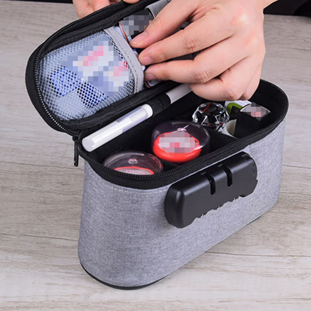 

Multifunctional Stamper Storage Box Seal Storage Bag Portable Waterproof Seal Pouch for Bank Cards Pens USB Flash Disk