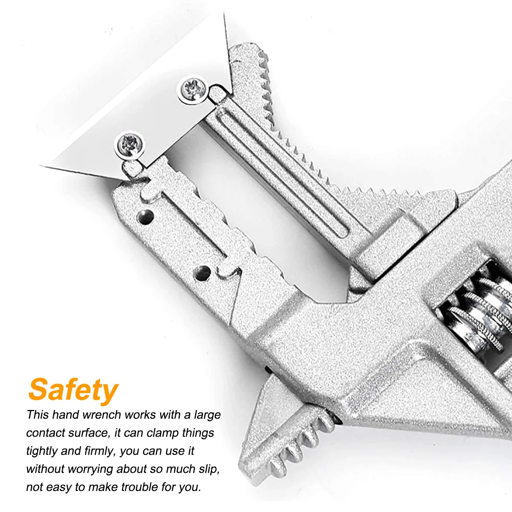 Plumbing Wrench Short Handle DIY Sink Spanner Aluminum Alloy Kitchen Multifunctional Faucet Key Repairing Plumber Tool