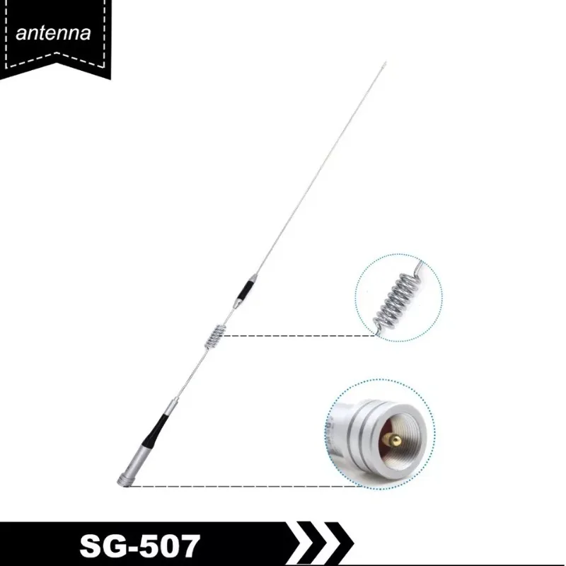 Diamond SG-M507 UHF/VHF dwuzakresowa antena radiowa 2.15dBi/5.5dBi o wysokim wzmocnieniu do radia samochodowego Yaesu BaoFeng Kenwood ICOM TYT QYT — zdjęcie produktu 2