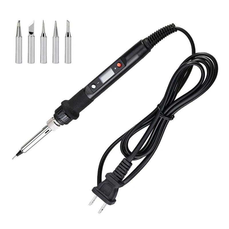 Electric Soldering Iron 180-500℃ Temperature Regulating 80W LCD Digital Display Drop Shipping