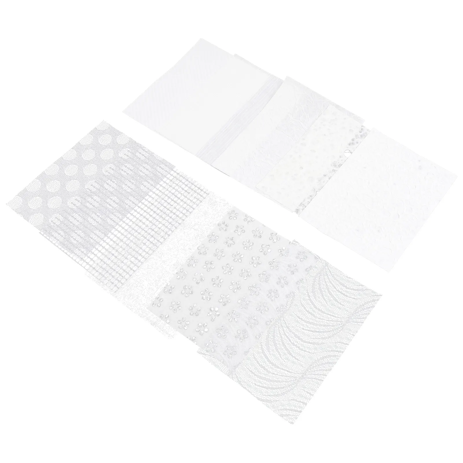 

10 Sheets A5 Mesh Material Paper for Scrapbook Decoration Journal Background DIY Crafting Textured Notebook Supplies