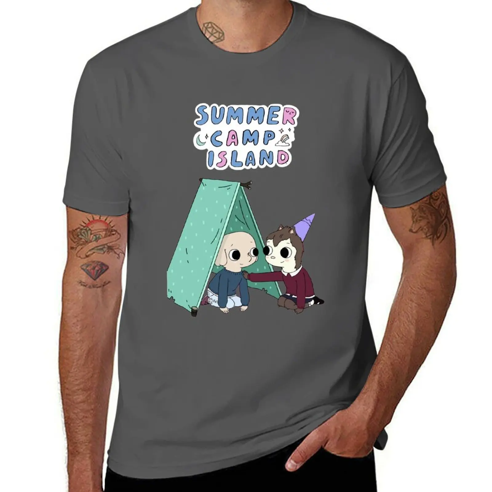 

Summer Camp Island happy summer T-Shirt cotton t shirts high quality man t shirt designer T-Shirt