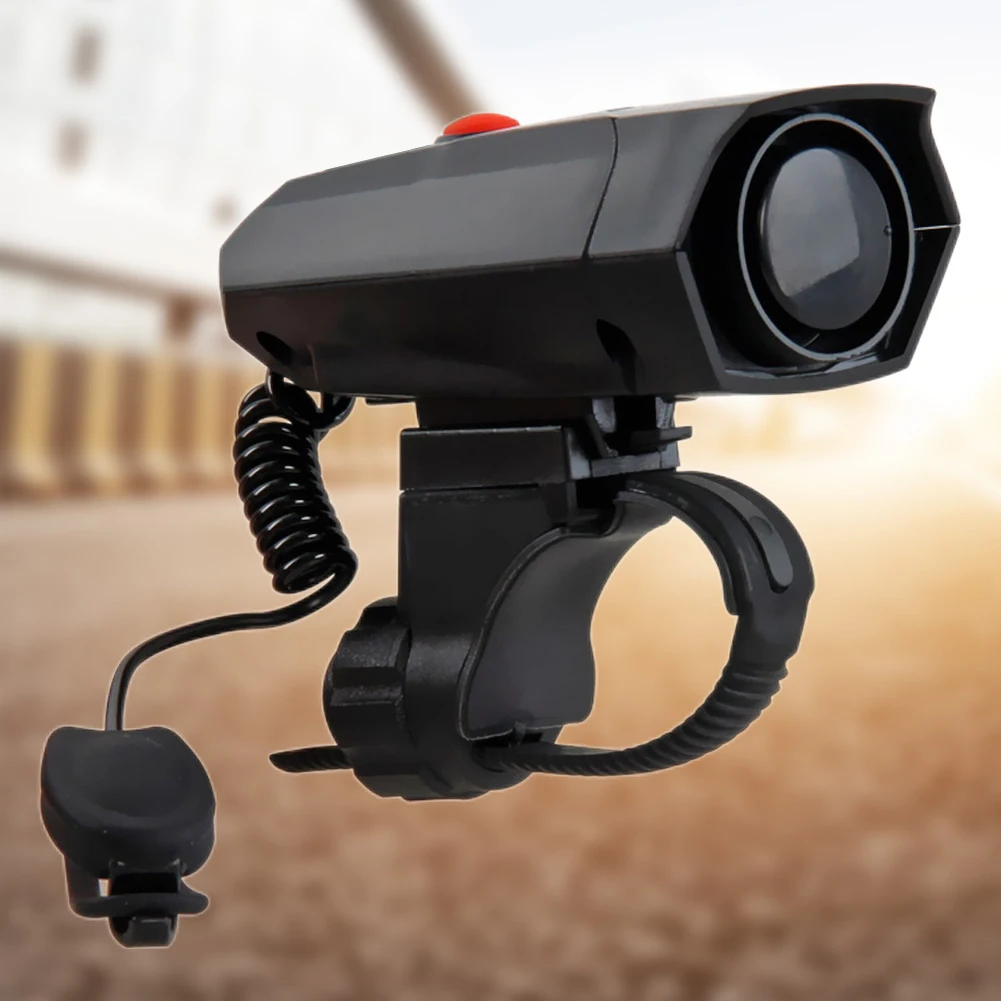 

Электрический велосипедный звуковой сигнал, громкий велосипедный звуковой сигнал, 5 режимов звука, велосипедный звонок, безопасное и легкое оповещение о велосипеде для горных велосипедов, скутеров для шоссейных велосипедов