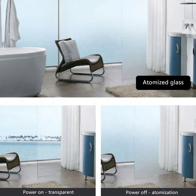 Super Thin Smart PDLC Film Glass Intelligent Electronic Switchable Privacy Window Decoration Self-Adhesive Bathrooms Furniture