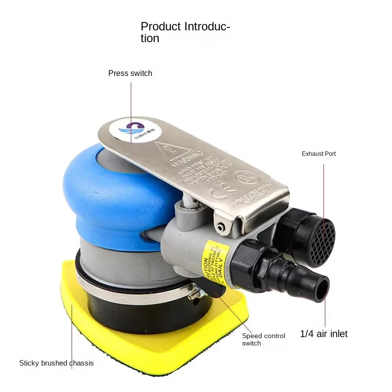 

SUBAO Polishing Machine Pneumatic Tool Triangle Size 70 * 100mm Car Seat Wood Sanding Machine