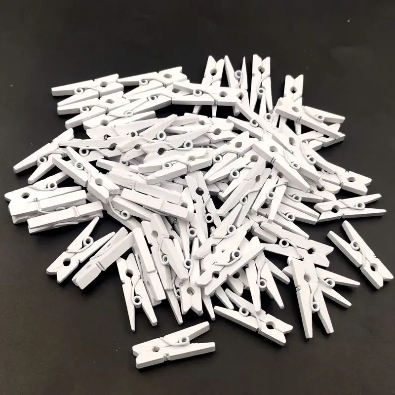 Log color wood handmade decoration DIY photo wooden sticky note small natural retro clip