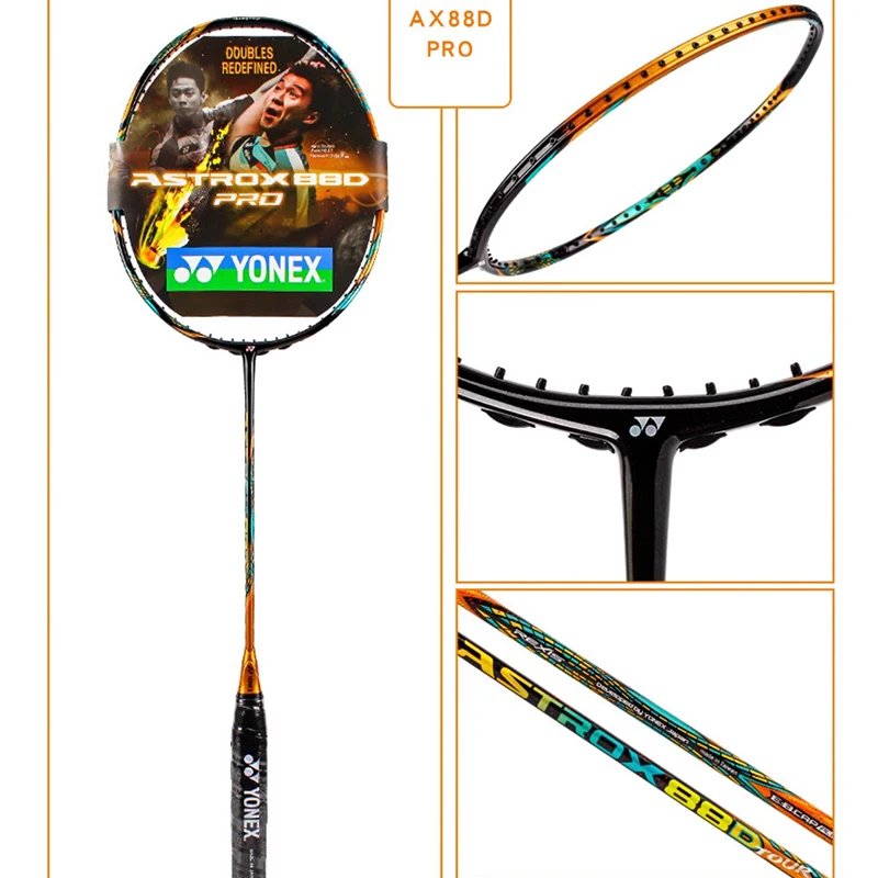 Yonex Badmintonracket Astrox 88D/88S Pro Blauw Goud