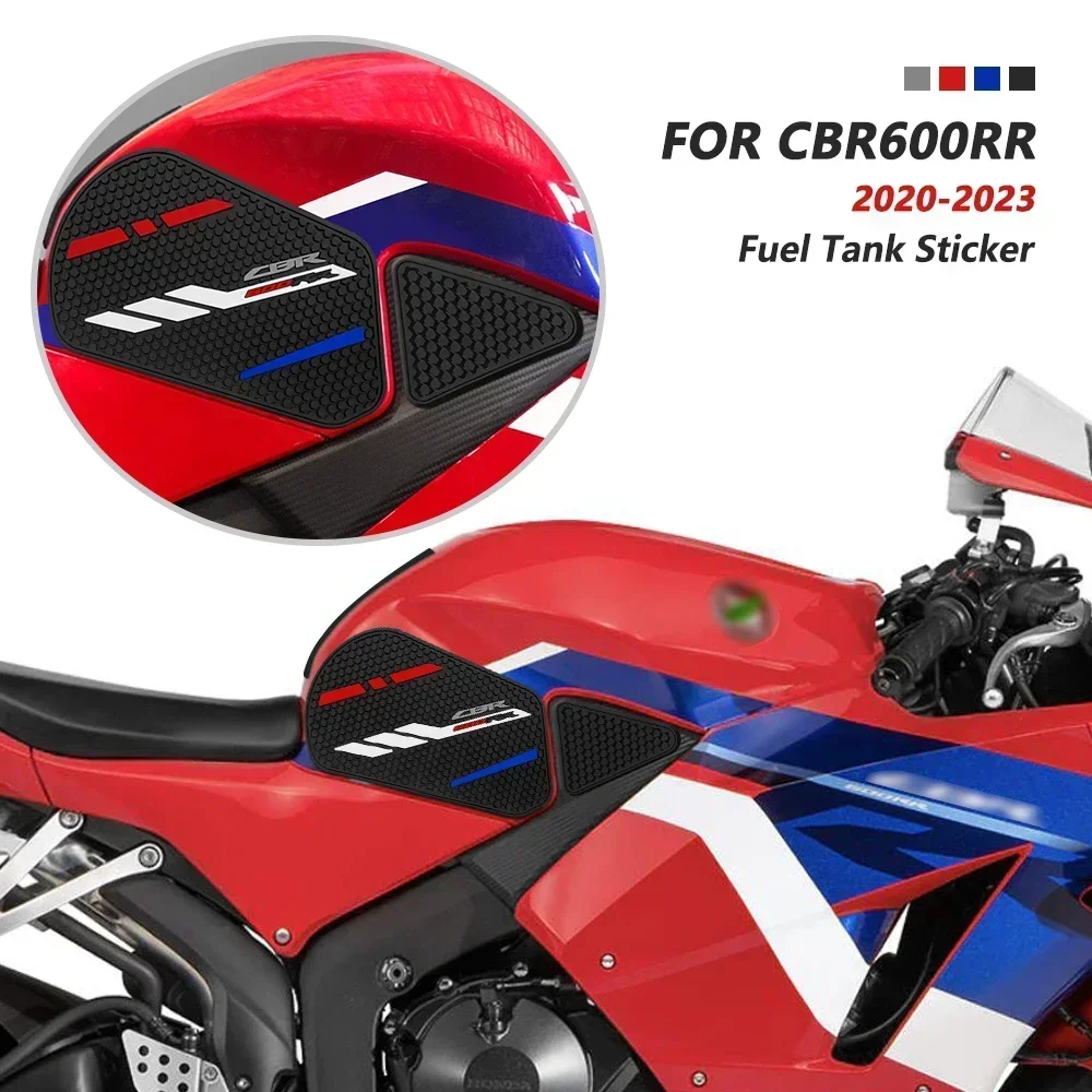 For CBR600 RR Tank Pad 2020-2023 Motorcycle Accessories CBR600RR Fuel Tank Pad Non-slip Side Fuel Tank Knee Grip 600