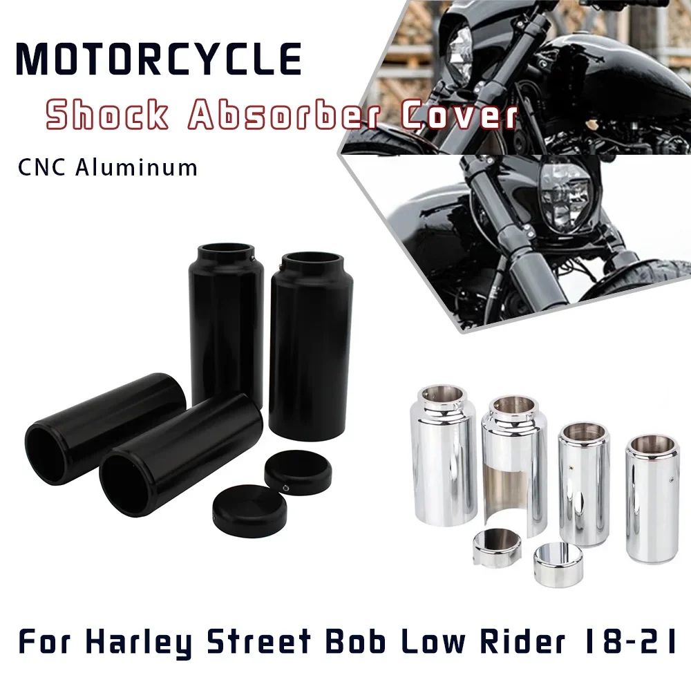 

For Harley-Davidson Street Bob 2018-2022 Motorcycle accessories Upper Lower Fork Boots Slider Boots Shock Absorber Cover