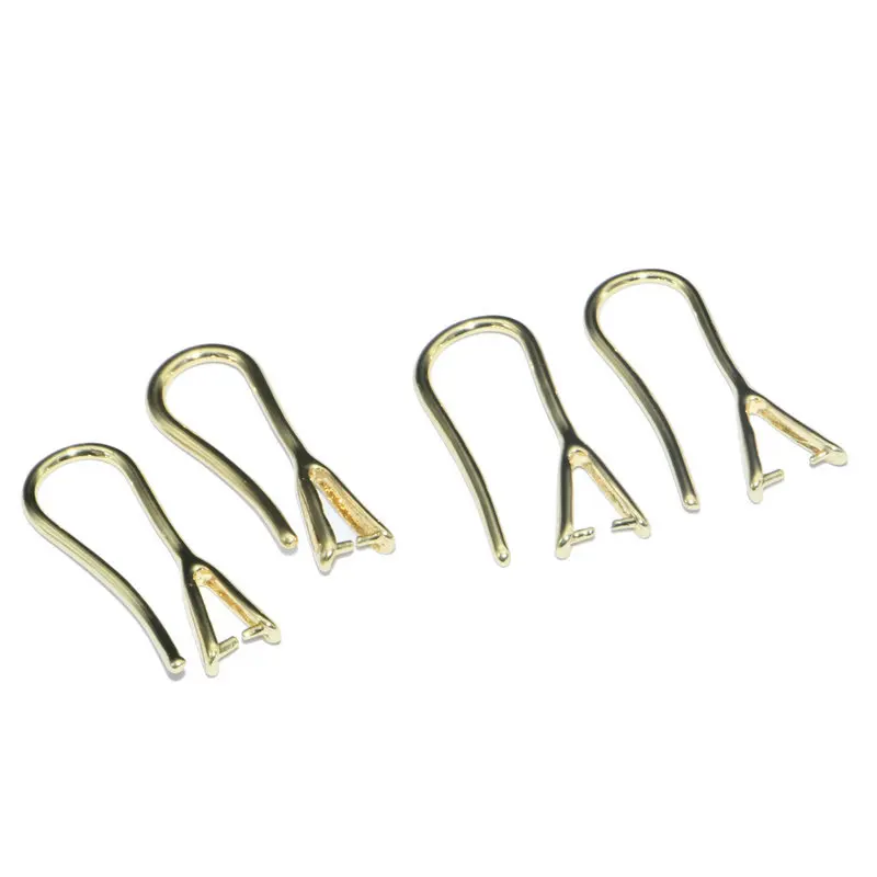 High Quality Remain Color Gold Plated Metal Copper Simple Fish Wire Clip On Ear Hoop for Women Earring Making