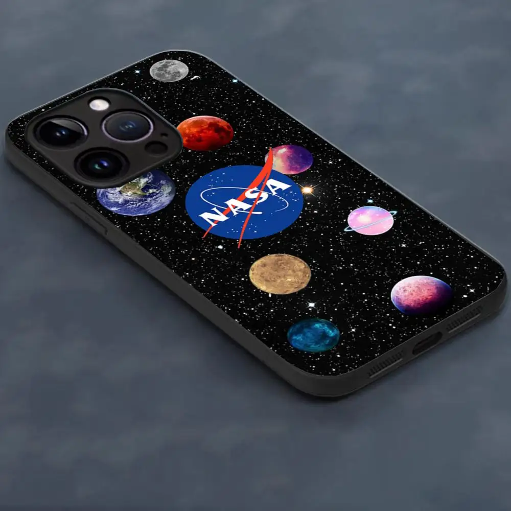 NASA-USA Phone Case For Iphone 15 16 11 Pro Max 12 Mini 16 13 14 Xr Xs 6 6s 8 7 Plus Silicone Soft Cover