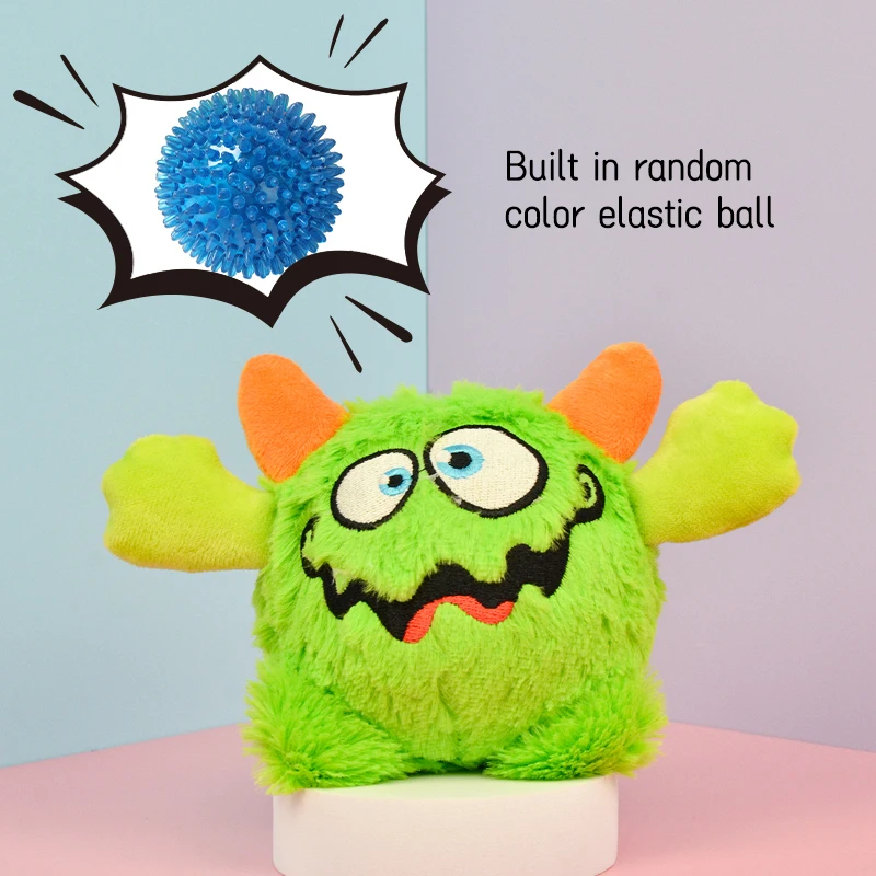 Fun Little Monster Plush Dog Toys Make a Sound To  Attract Dog Attention Companion Factory Direct  Sales