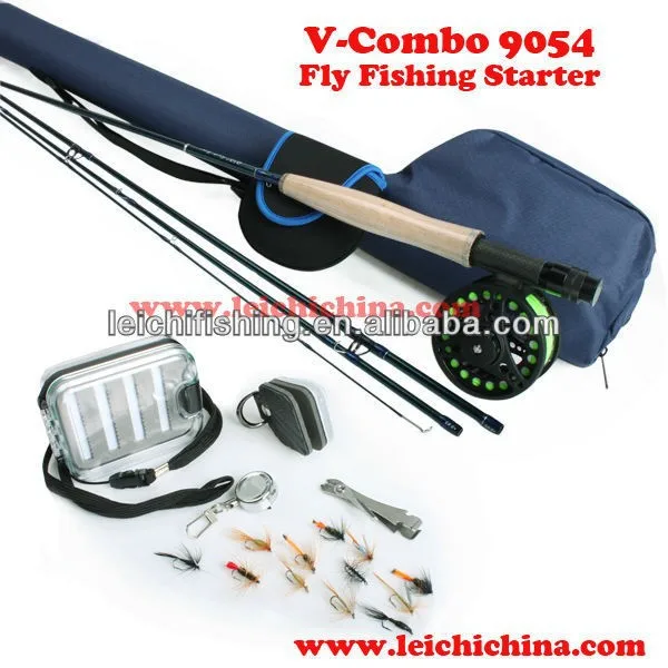 

Starter ready-to-fish outfit fly fishing combo