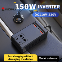 Universal 150W Car Inverter DC 12V/24V To 110V/220V Auto Power Converter Adapter USB Type C Chargers Car Inverter For IPhone