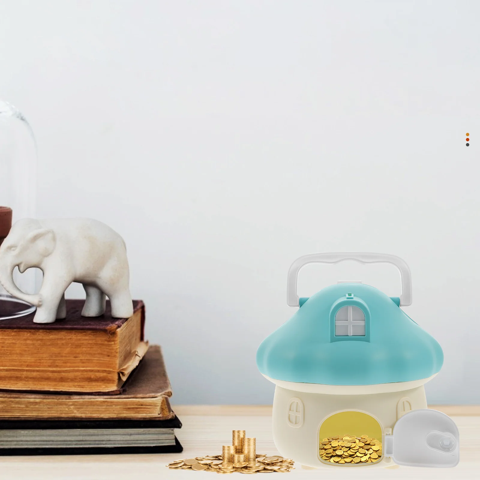 جرة نقود كرتونية متينة لديكور غرفة الأطفال، حاوية عملات معدنية موثوقة، وعاء توفير الطاولة، هدية للأطفال، جرة المال #3