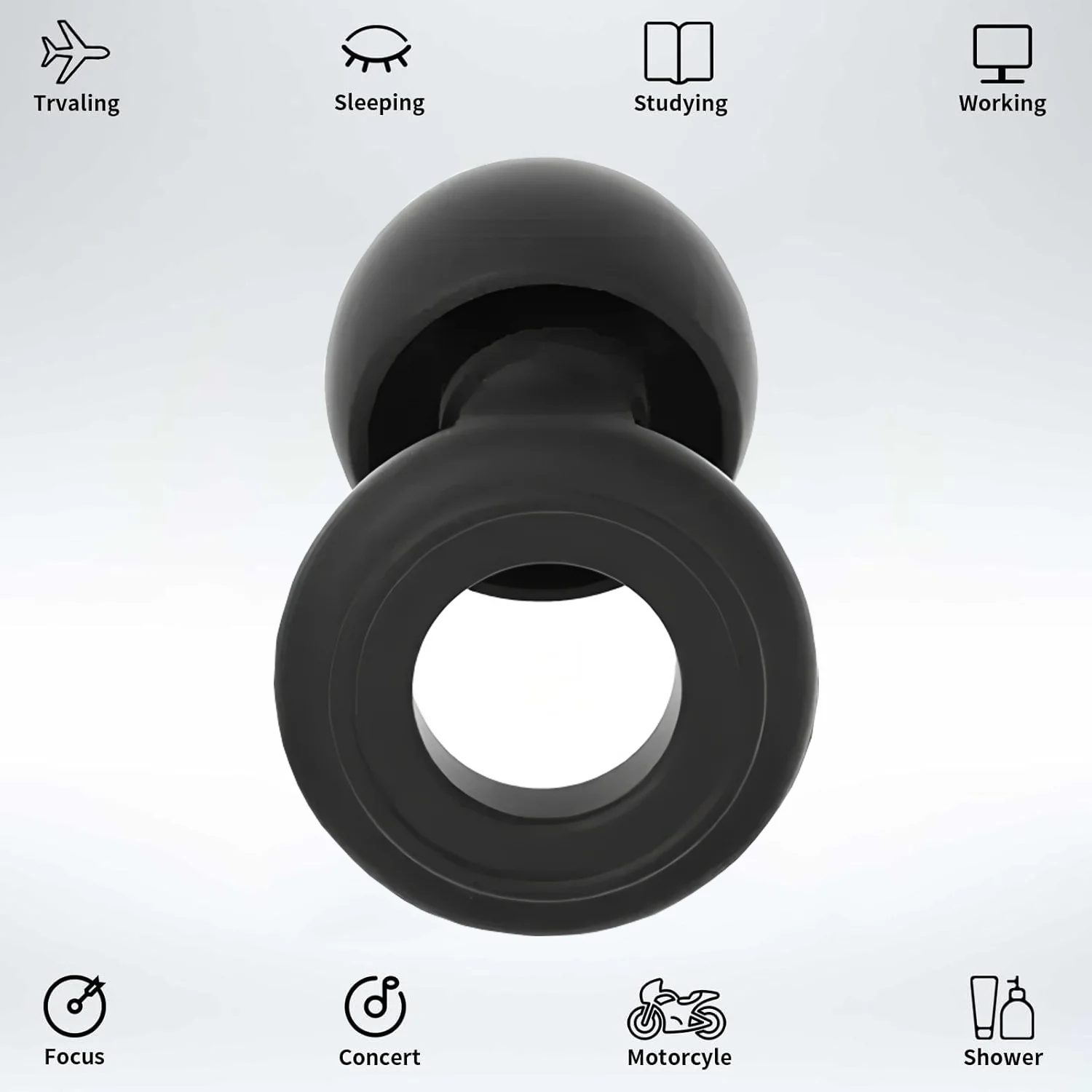 루프 이어 플러그 수면 소음 차단 이어 플러그 방수 수영용 실리콘 이어 플러그 어린이용 귀 보호기