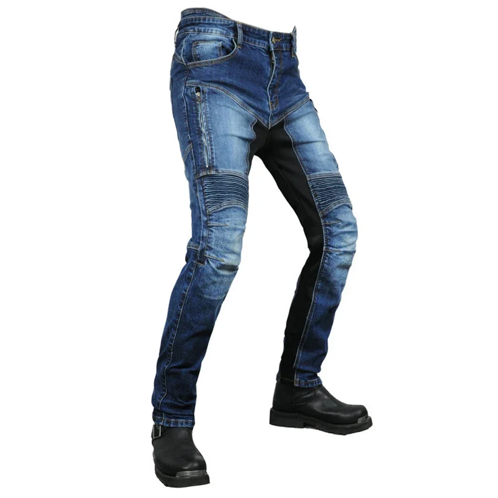 

Summer Breathable Kevlar Jeans Leisure Motorcycle Men's Off-road Outdoor Jean/cycling Summer Pants With Protect Equipment