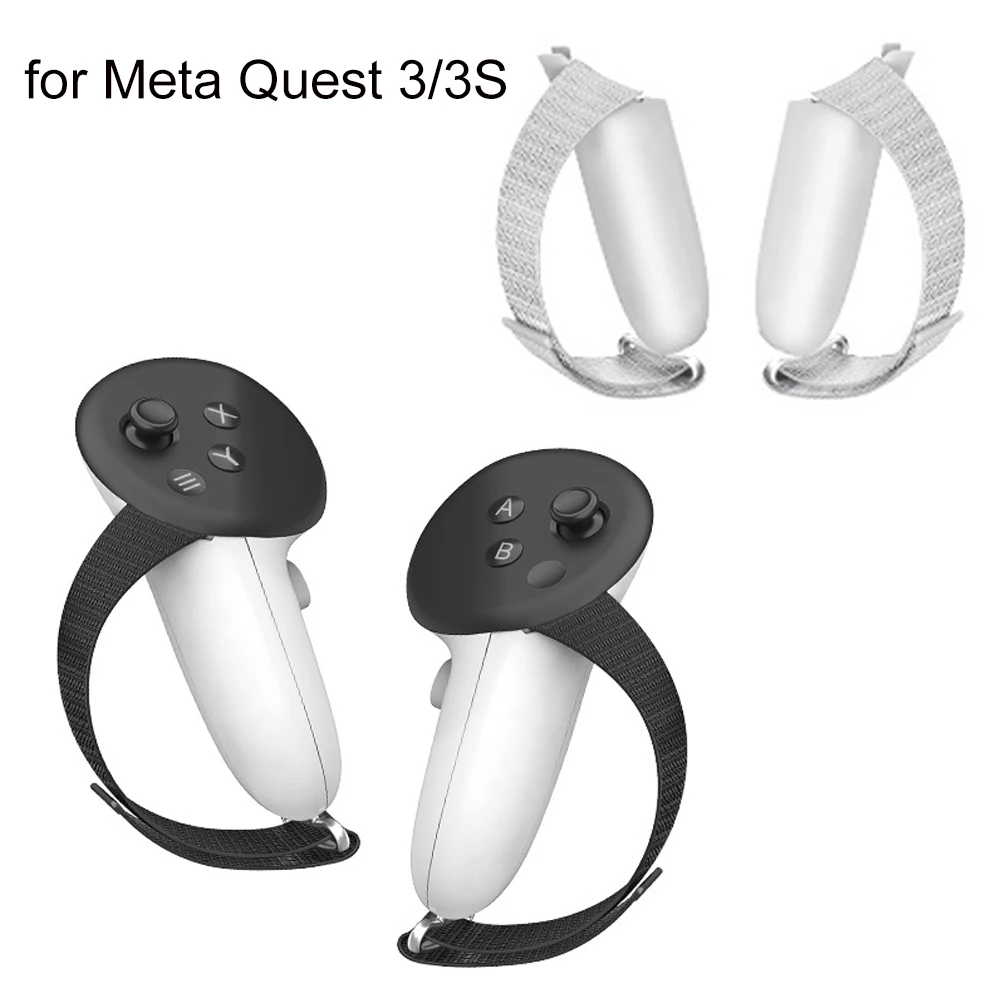 

For Quest 3S Adjustable Strap Anti-release Handle Strap Anti-slip Grip Sleeve Protective Cover For Meta Quest 3 VR Accessories