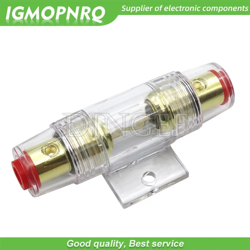 1SET 30A 40A 50A 60A 70A 80A 100A AGU 10*38MM Fuse Whit Holder Car Audio Refit Fuse Holder Car Stereo Audio Circuit Breaker