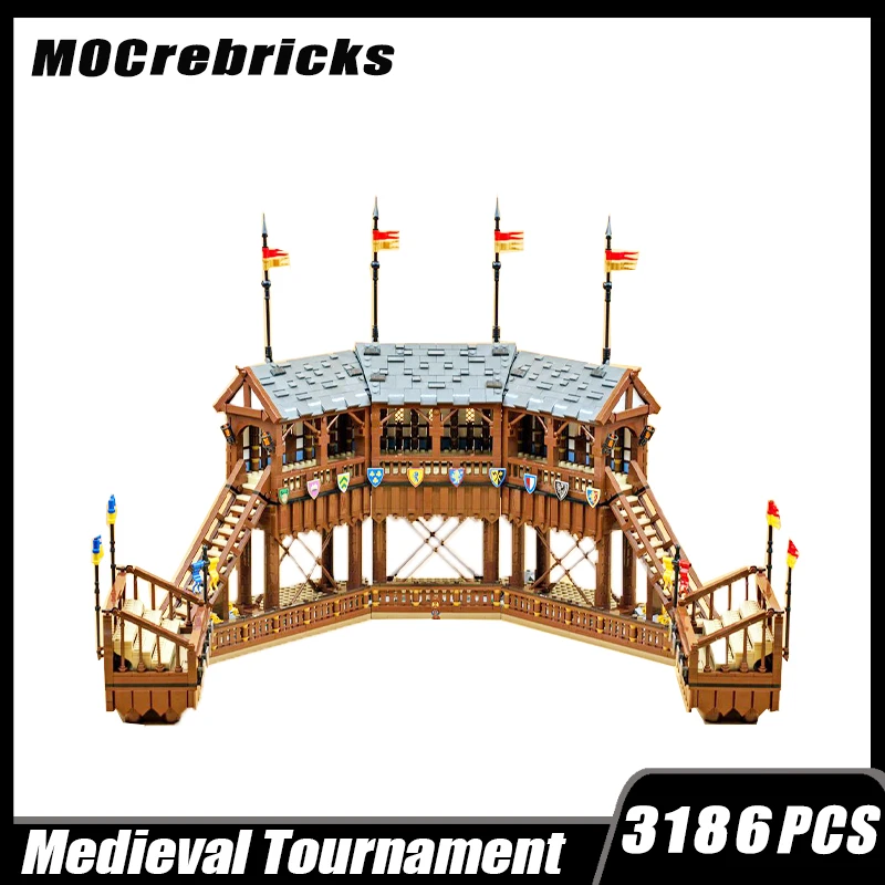 

MOC-152408 Creative Middle Ages Championship Reason Castle Model Building Brick Assembly Toy Children's Festival Gifts