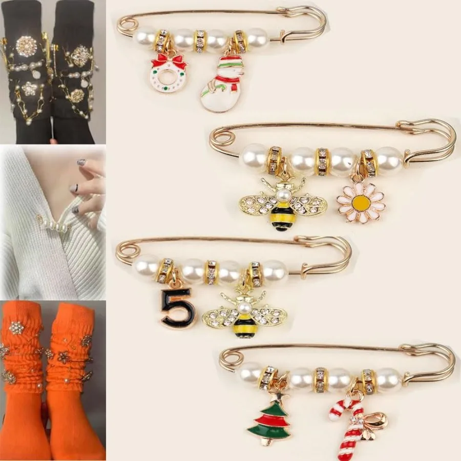 

Christmas Socks Charms, Jewelry Charms for Socks, Charms for Socks Safety Pin, Socks Charms, Junk Socks Charms, Junk Socks Pins