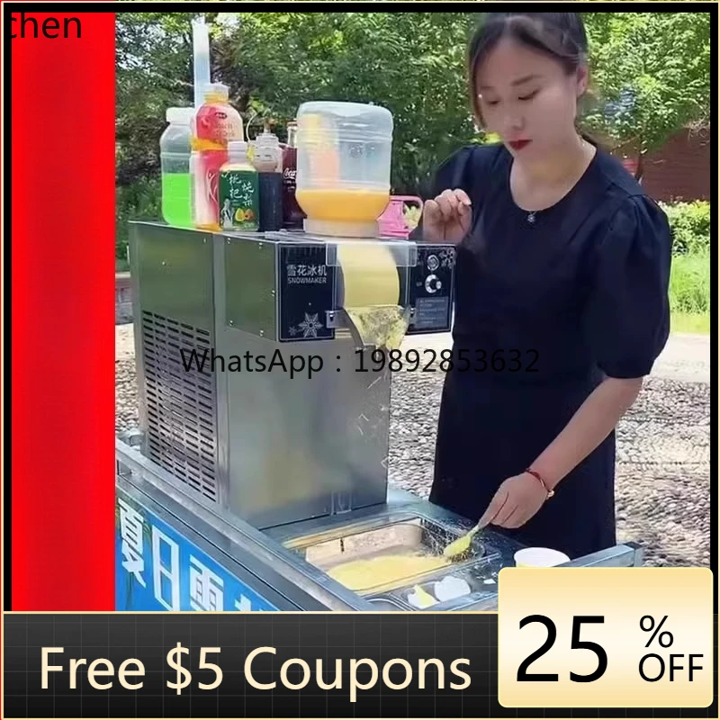 

snowflake ice machine stall automatic sponge ice machine commercial Korean Internet celebrity dessert shaved ice machine