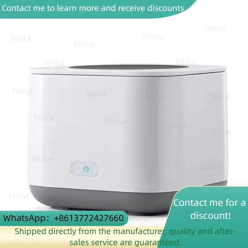 Azdent 200ml Portable Ultrasonic Denture Teeth Retain Braces Cleaner Home Use Denture Cleaner