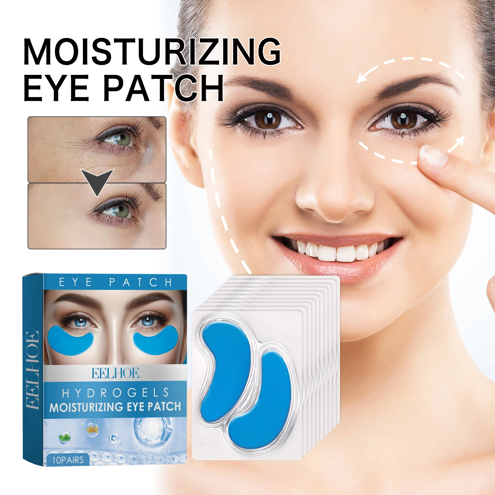 

EELHOE Moisturizing Eye Mug Fades Eye Pattern Anti-wrinkle Anti-aging Tightening Moisturizing and Supplementing Moisture