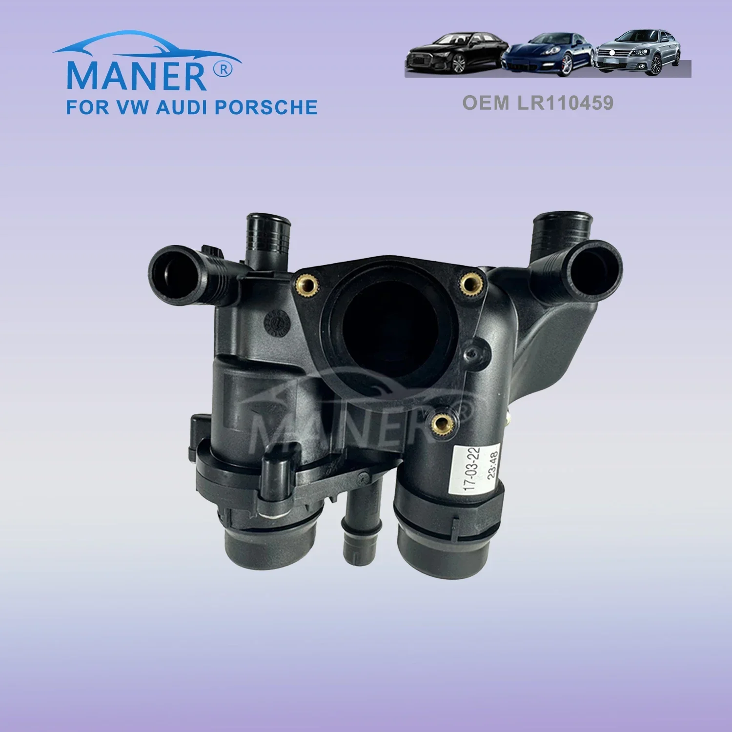 

MANER Engine cooling system Coolant Thermostat Housing LR110459 LR022695 For Land Rover