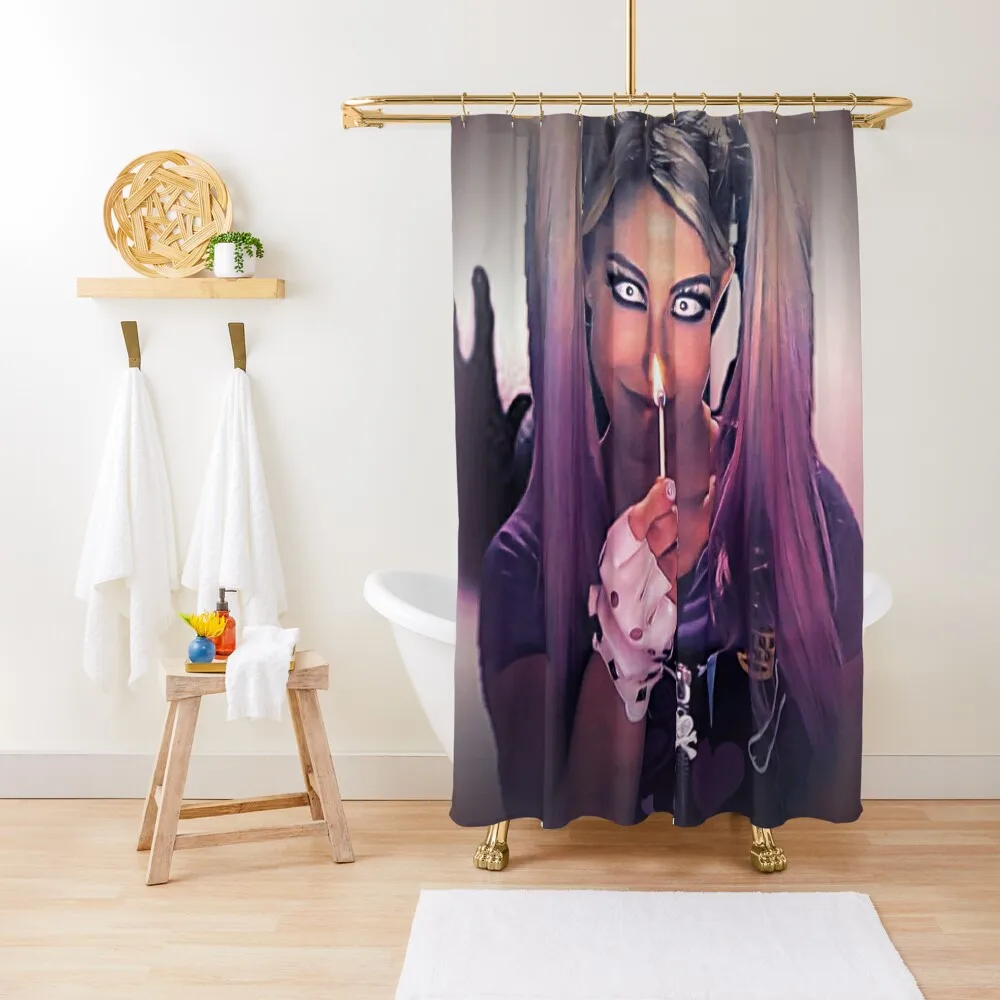 

Flaming Pink Vignette Shower Curtain Shower Set Waterproof Shower And Anti-Mold Bath Curtain
