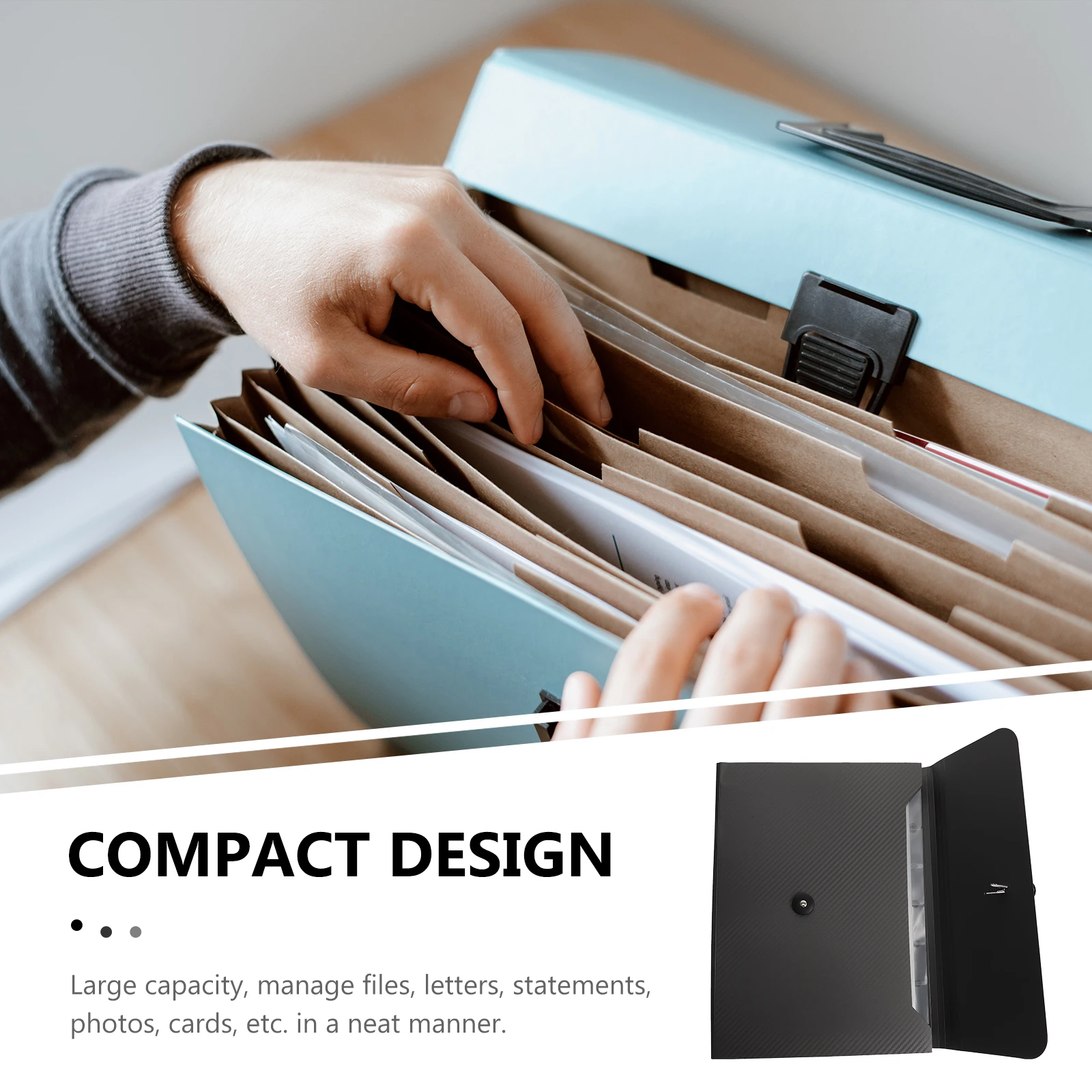 

1 шт., папка-аккордеон, легкий органайзер для документов, портативная офисная школьная папка для документов, сумка-органайзер для файлов