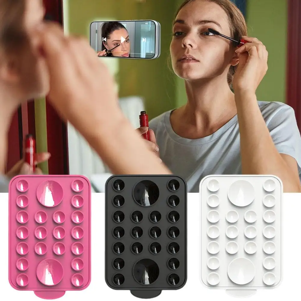 

For Magnetic Phone Holder Suction Cup Silicone Magnet Wall Mount Stand For 12/13/14/15 Universal Bracket H5d5