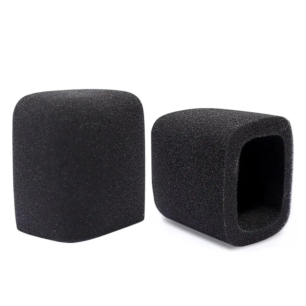 Piezas de repuesto, cubierta de espuma para micrófono a prueba de viento, cubiertas de esponja elásticas para micrófono, filtro Pop de micrófono reutilizable transpirable para LEWITT