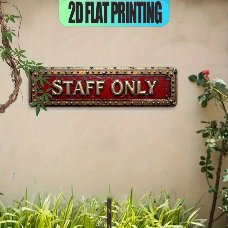 2D Flat Printed Decorative Sign and 