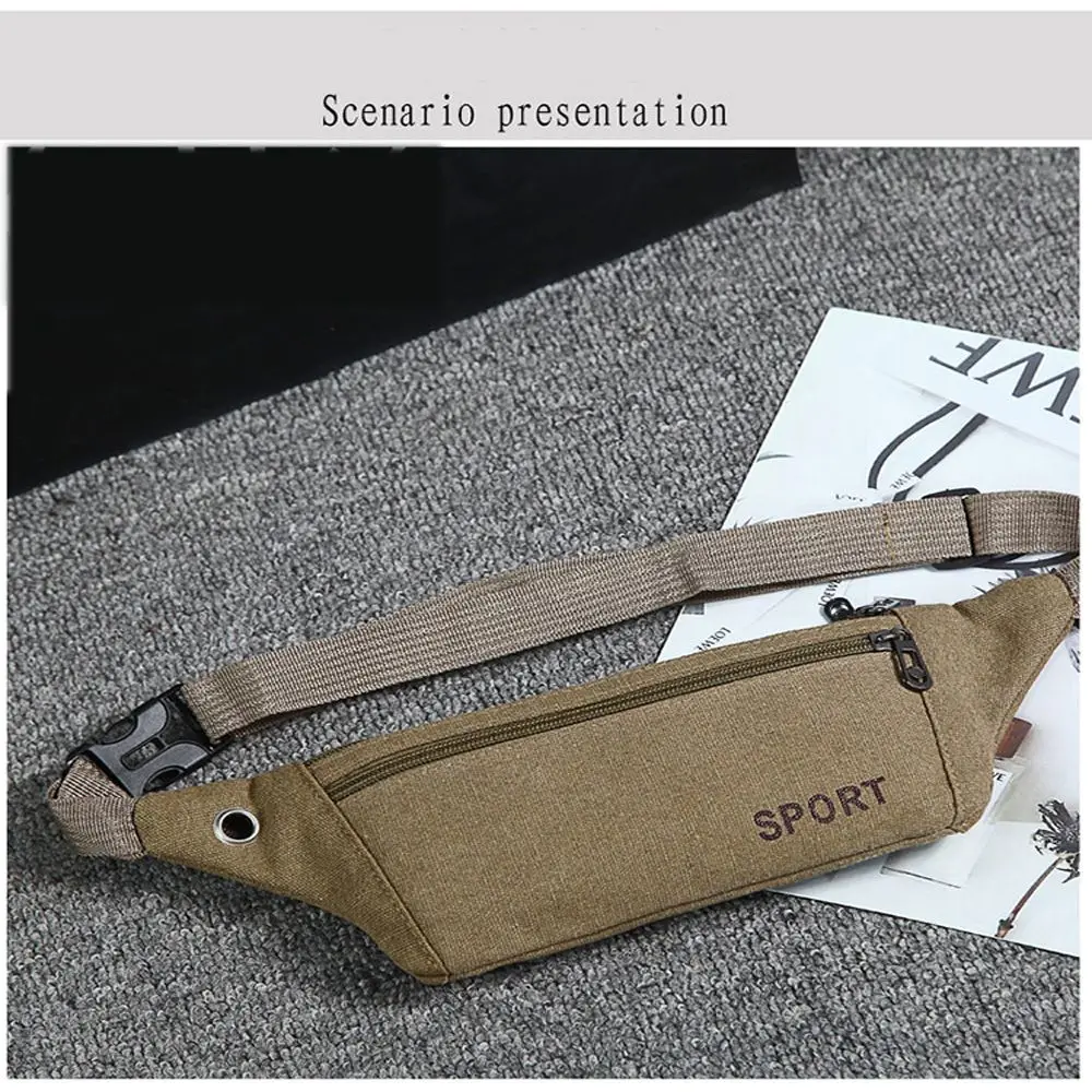 Satchel Casual Wallet Storage Bag Hip Purse Canvas Belt Bags Fanny Pack Waist Packs