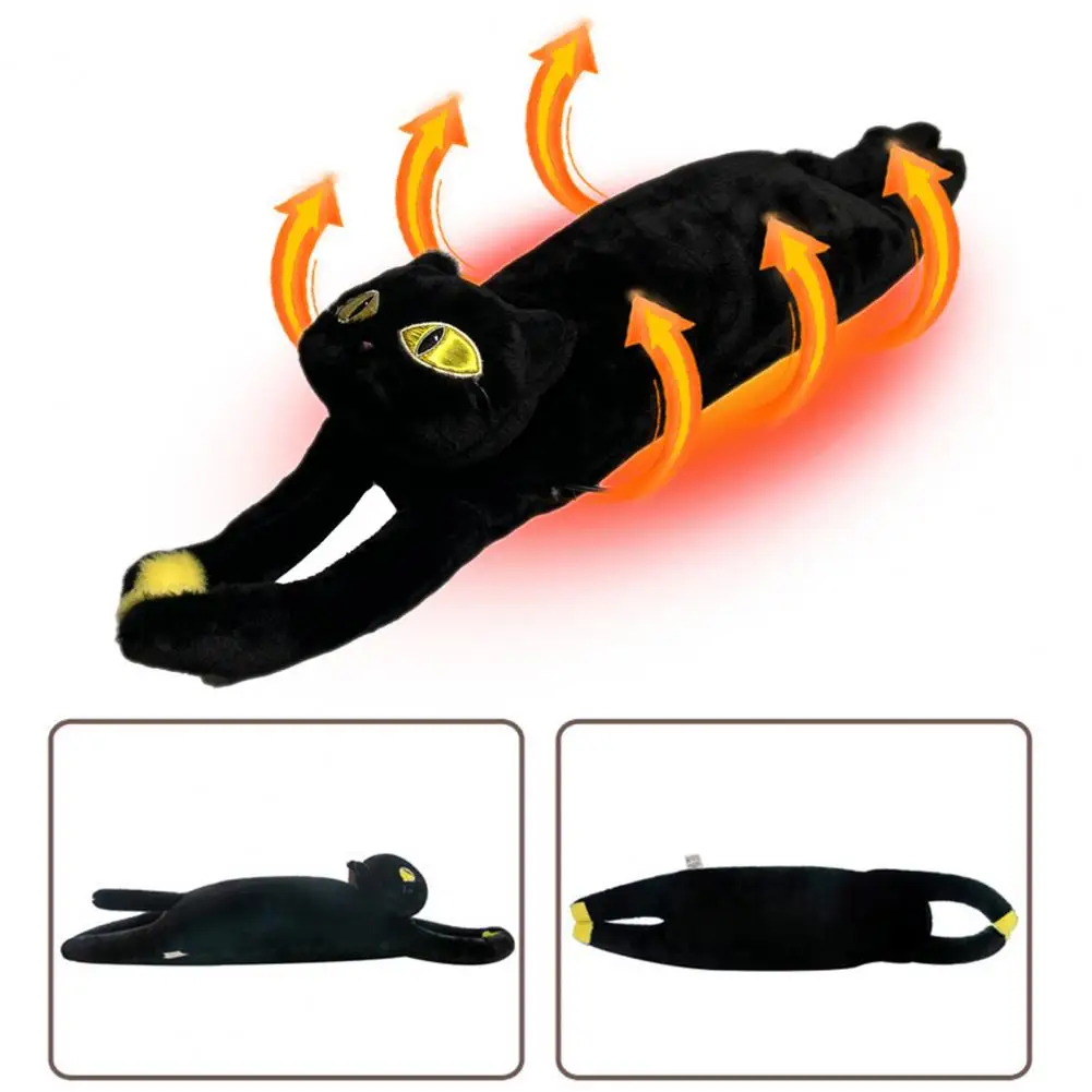Muñeco con calefacción de animales USB, temperatura ajustable, apagado automático, perro de peluche eléctrico, juguete para gato, hombro, espalda, cuello, almohada de Animal cálida