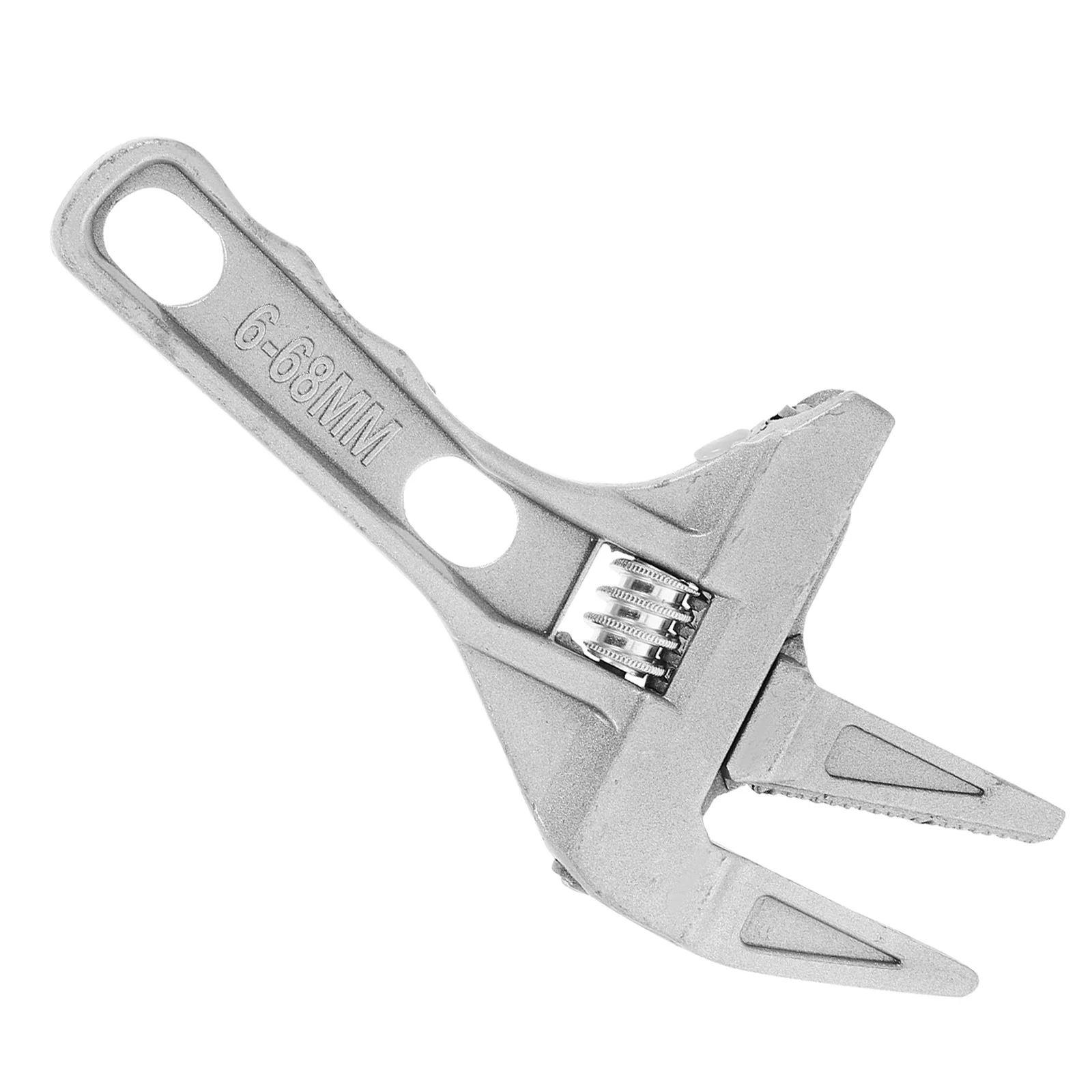 

Multifunctional Large Opening Adjustable Wrench Short Handle Heavy Duty Repair Tool for Faucet Valve Basin Plumbing Kitchen
