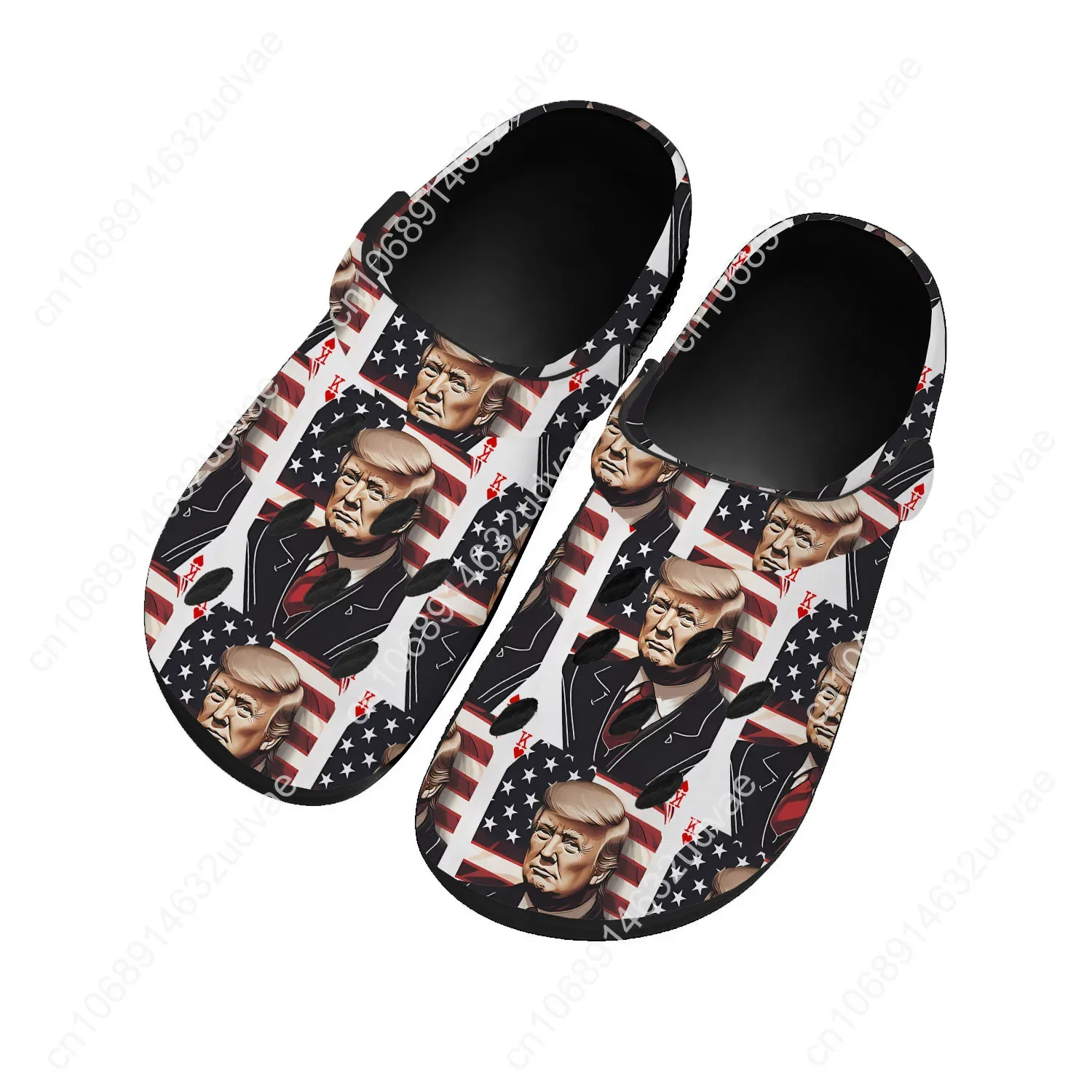 Trump 2024 Home Clogs Custom Water Shoes Never Surrender Mens Womens Teenager Shoe Garden Beach Hole Slippers